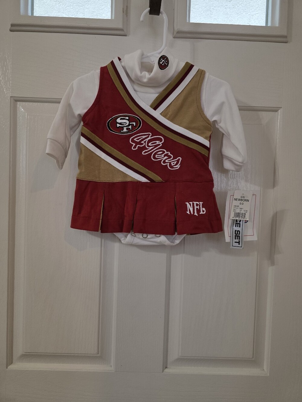 NFL San Francisco 49ers Infant Cheer Outfit - Red & Gold